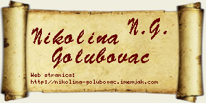 Nikolina Golubovac vizit kartica